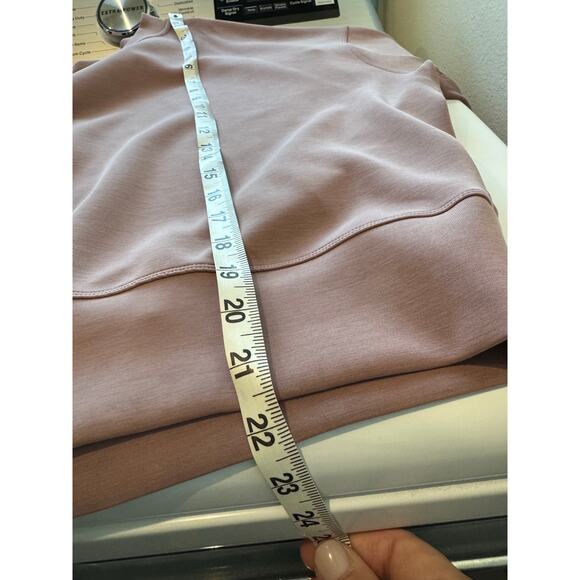 Lululemon Perfectly Oversized Cropped Crew Softstreme Sweatshirt TwilightRose 10 - Picture 8 of 9